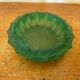 Cendrier Ancien LUMINARC Verre Moulé Vert Vintage