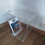 Original plexiglass side table, 1970s