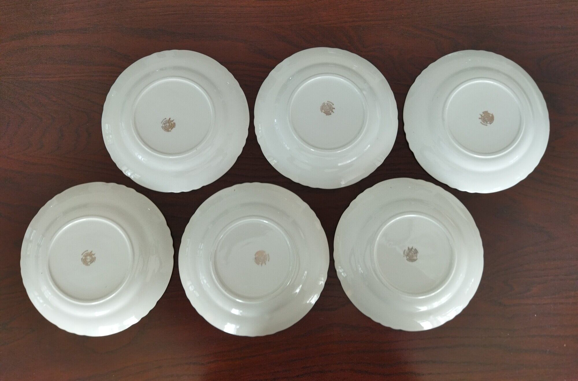 Set of 12 flat plates Orchies Nord "Callisto"