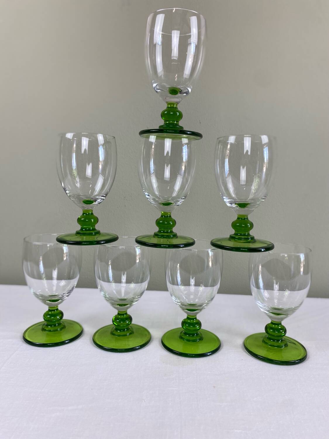 8 verres vintage
