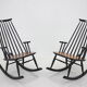Rocking-chairs en hêtre de Varjosen Puunjalostus dans les années 1960, Finlande