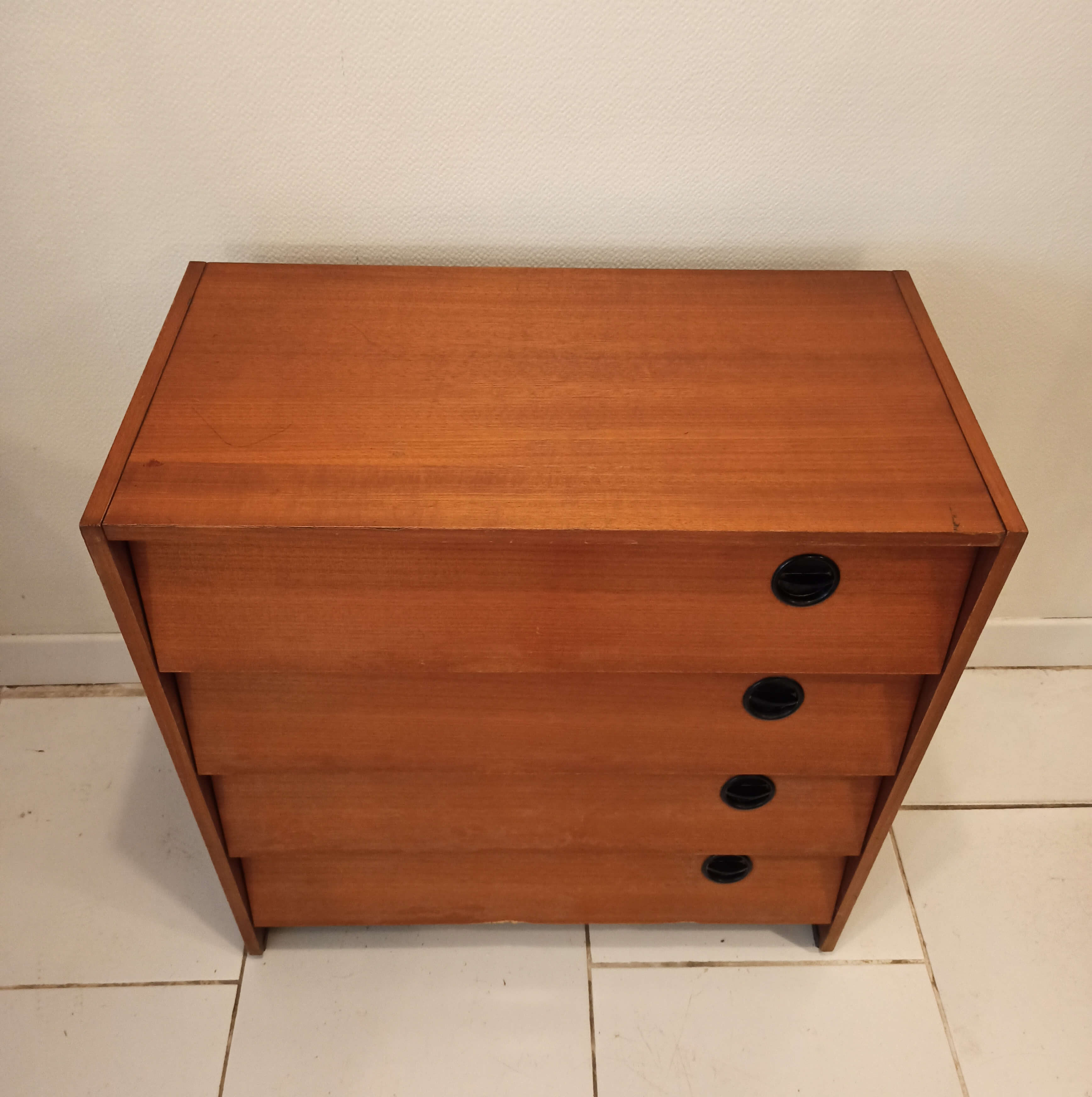 1970s vintage shoe cabinet in formica
