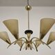 Brass chandelier from the 50s/60s