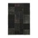 Handmade anatolian overdyed 170 cm x 245 cm black patchwork carpet