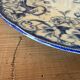 Round plate in ironstone Creil and Montereau model Flora