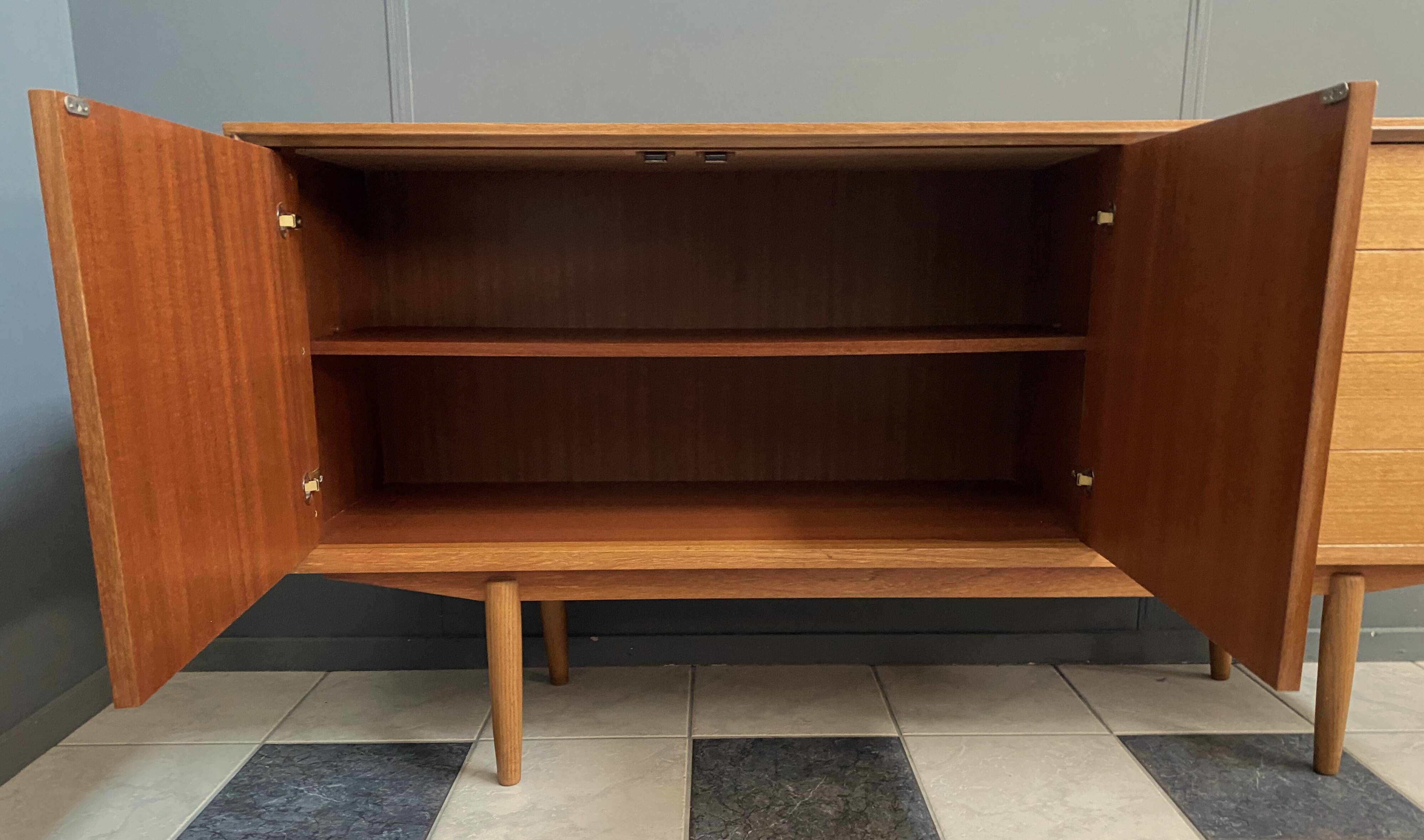 Teak sideboard by Friedrich Waltke, 1960s