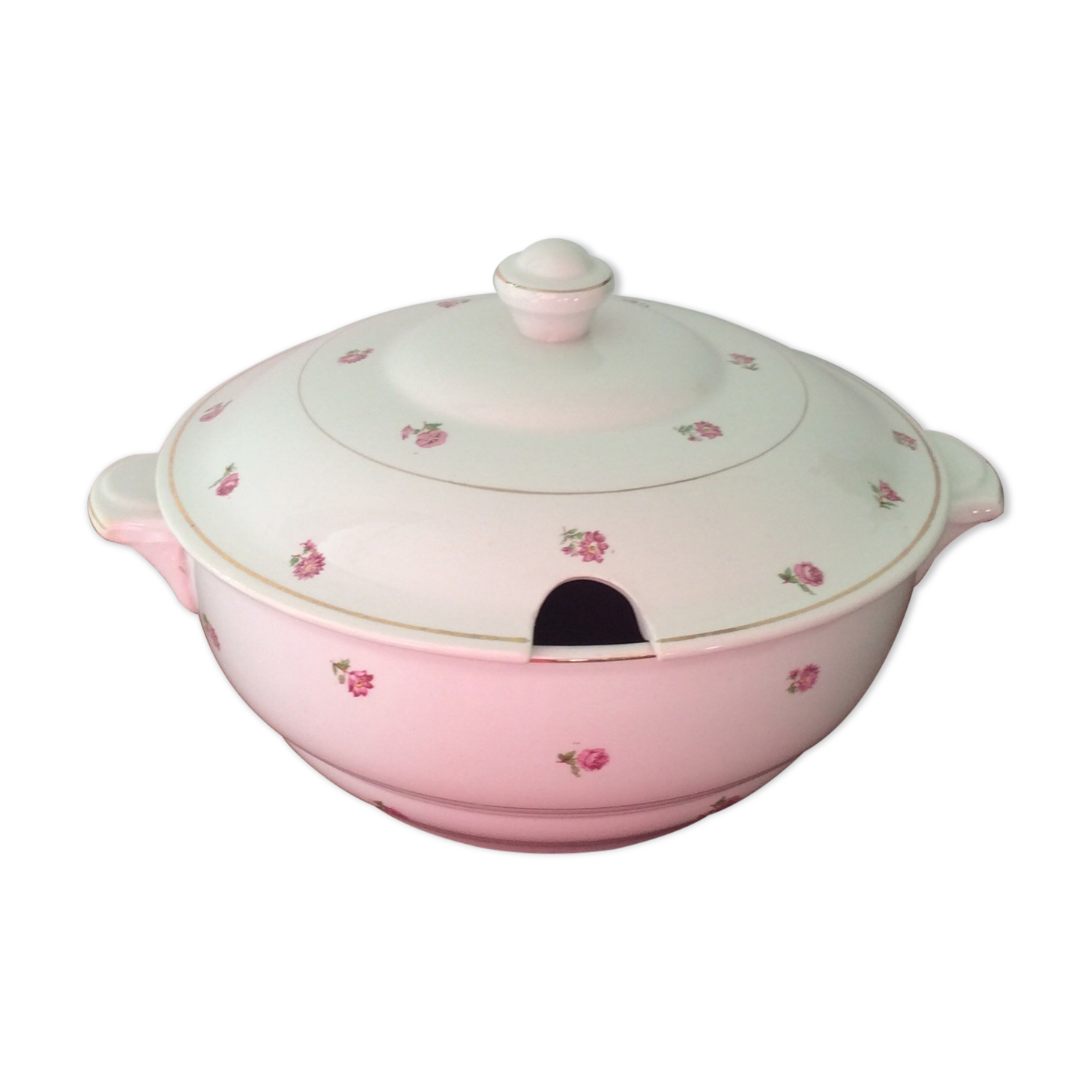 Soupiere semi-porcelain St-Amand Hamage -Orchies Model "Saintonge"