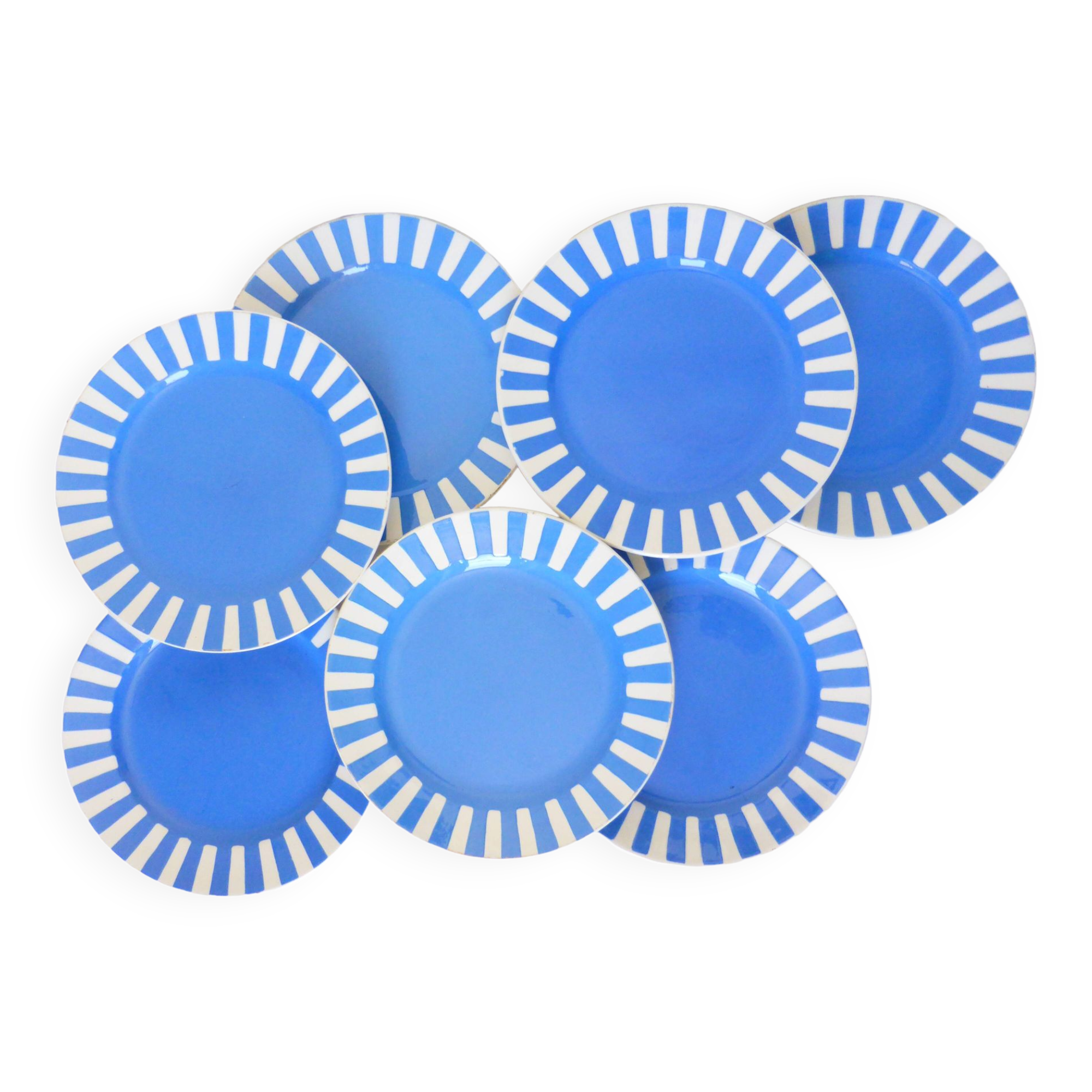 7 Sarreguemines dessert plates model Fox Trott 2106188