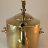 Bouilloire ancienne avec son réchaud en cuivre