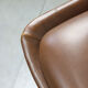 Mid-century Brown Leatherette Swivel Chair from Stol