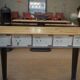 Console furniture from the Banque de France metal 1950