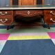 Louis XV style desk. Marquetry, gilded bronze.