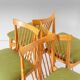 Four Mid-Century Modern Italian Wood Dining Chairs in the Style of Ico Pari