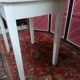Table d'appoint vintage en bois avec tiroir