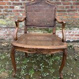 Canned armchair from the Regency period