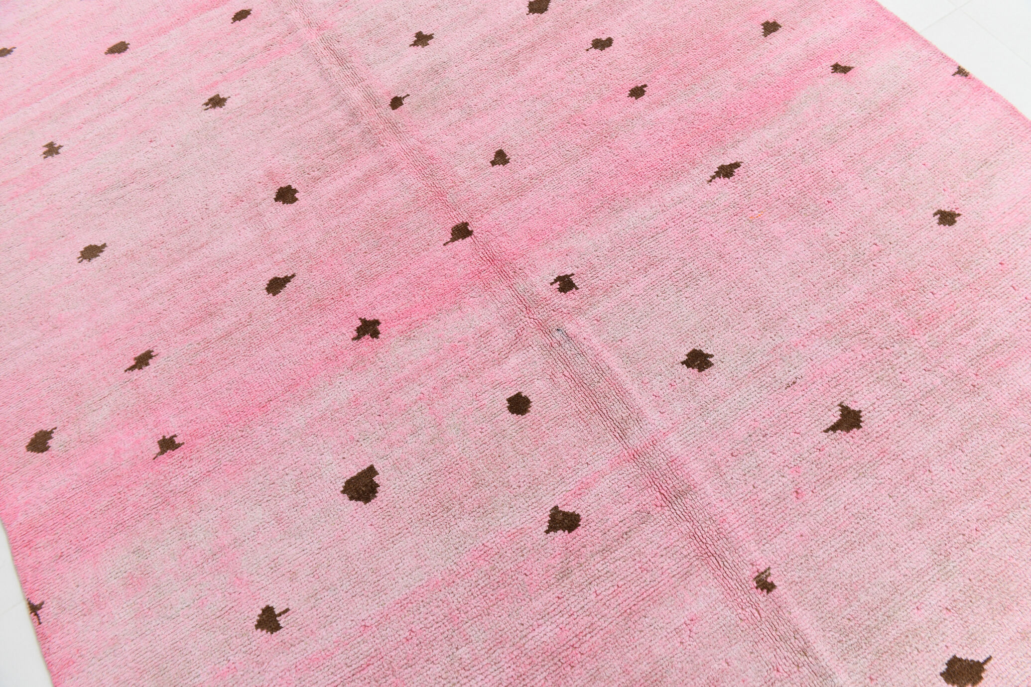 Tapis de chanvre rose poussiéreux 7x10, 212x301cm