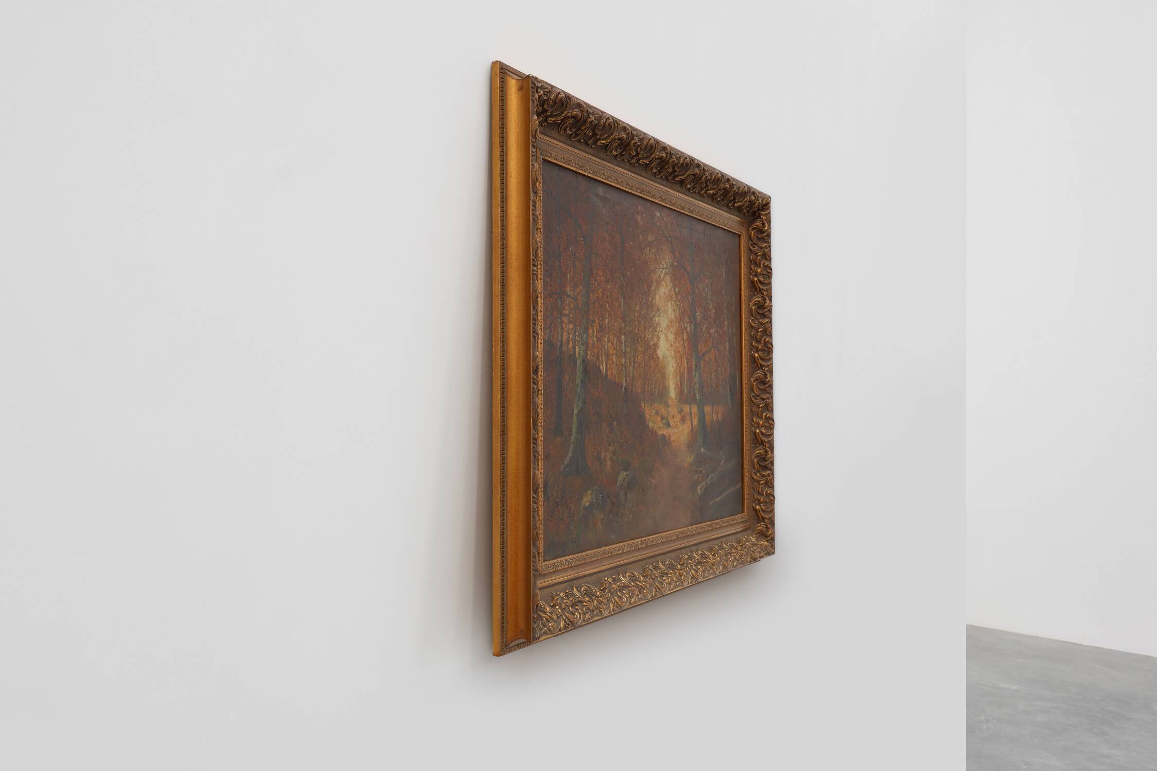 Signed French Oil on Canvas painting of a forest, Paris, 1926