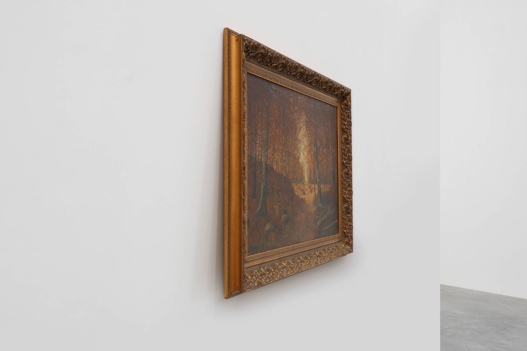 Signed French Oil on Canvas painting of a forest, Paris, 1926