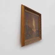 Signed French Oil on Canvas painting of a forest, Paris, 1926