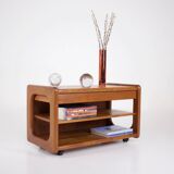 Mobile trolley with drawer.