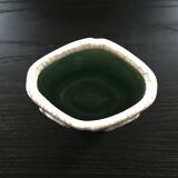 Raku vase with fish and seahorse decoration