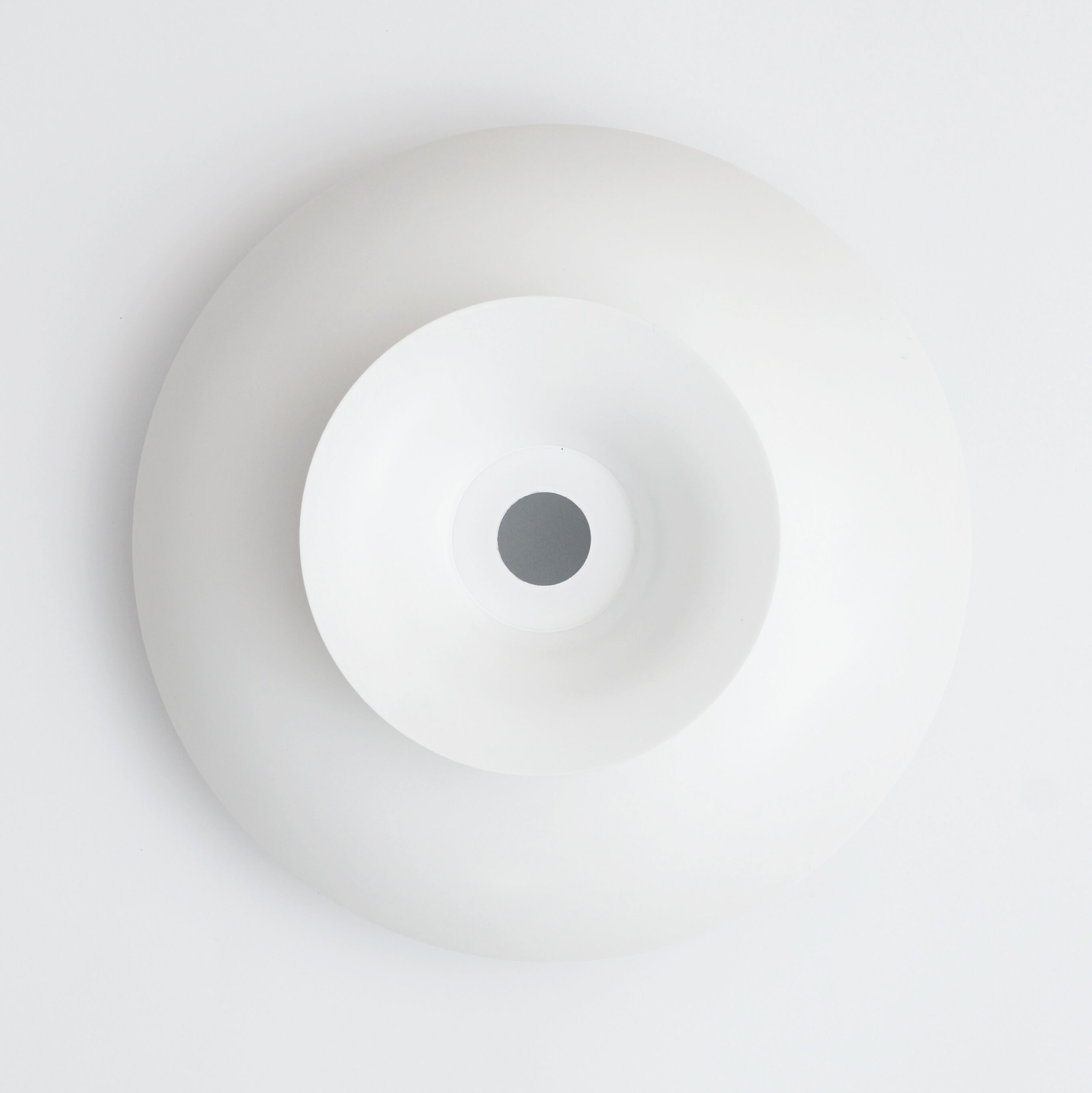 Danish white pendant mid century lamp 1970