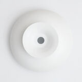Danish white pendant mid century lamp 1970