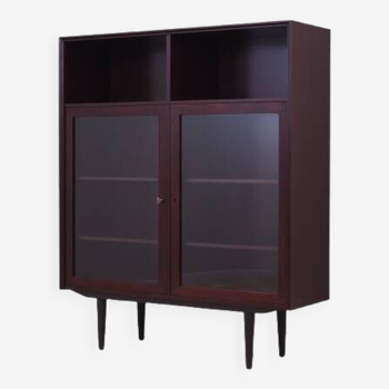 Mahogany showcase, Danish design, 1970s, production: Denmark