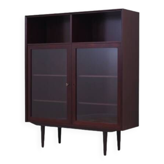 Mahogany showcase, Danish design, 1970s, production: Denmark