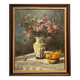 Christophe Rielland XX century. Oil on canvas with a bouquet.