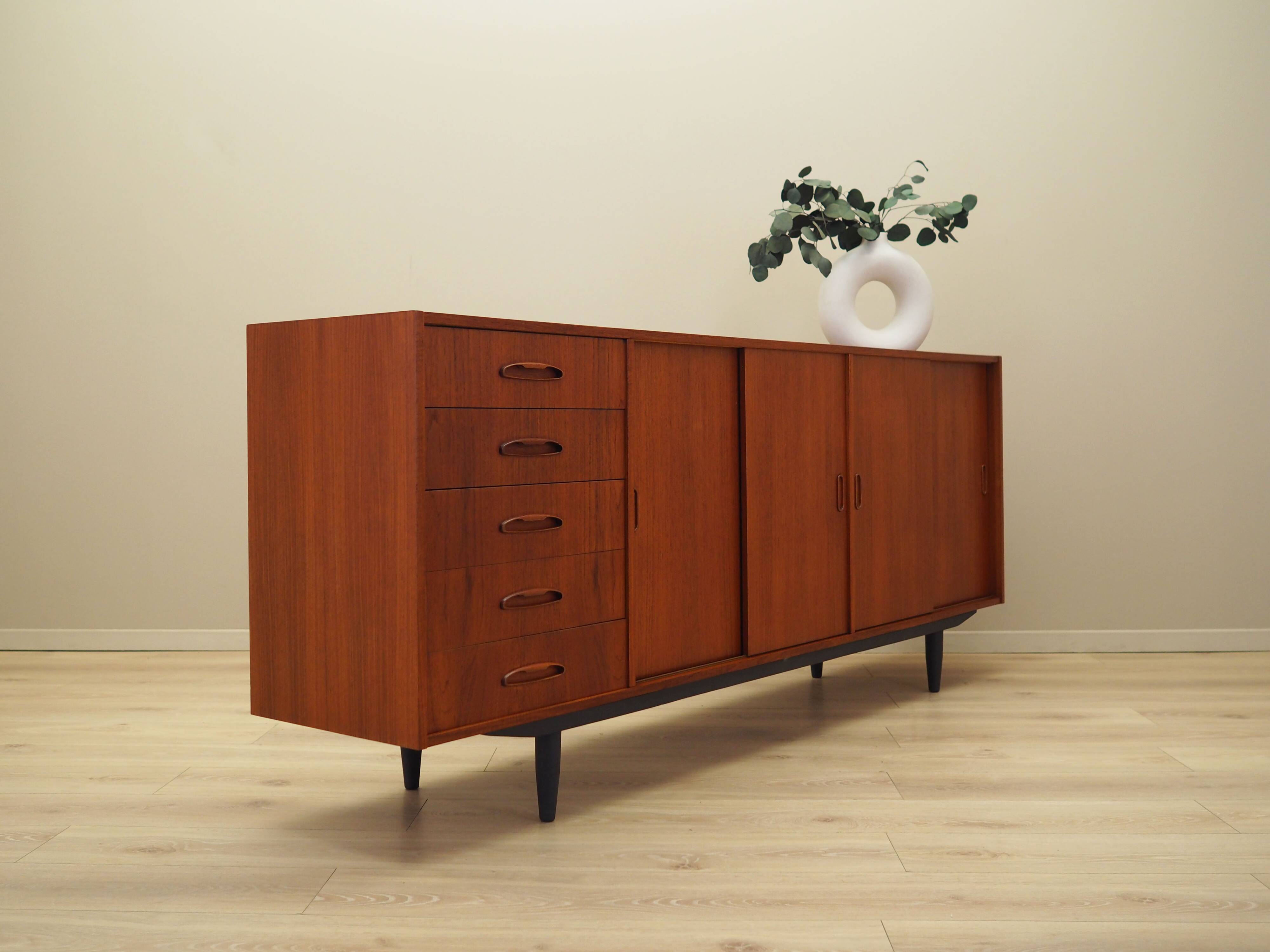Teak sideboard, Danish design, 1970s, production: Denmark