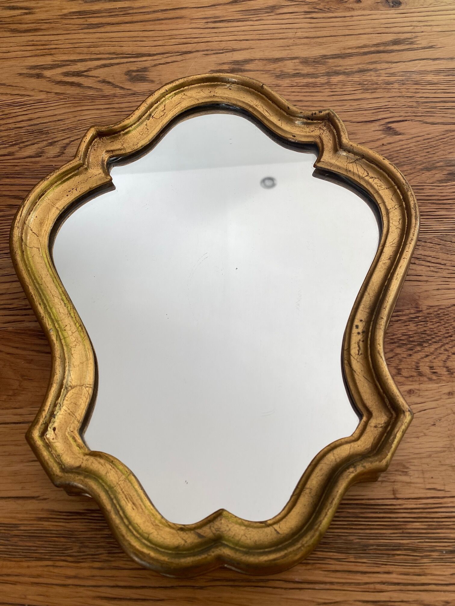 Baroque gilded mirror 33x25cm