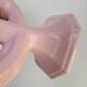 Swedish candle holder in powder pink ceramic