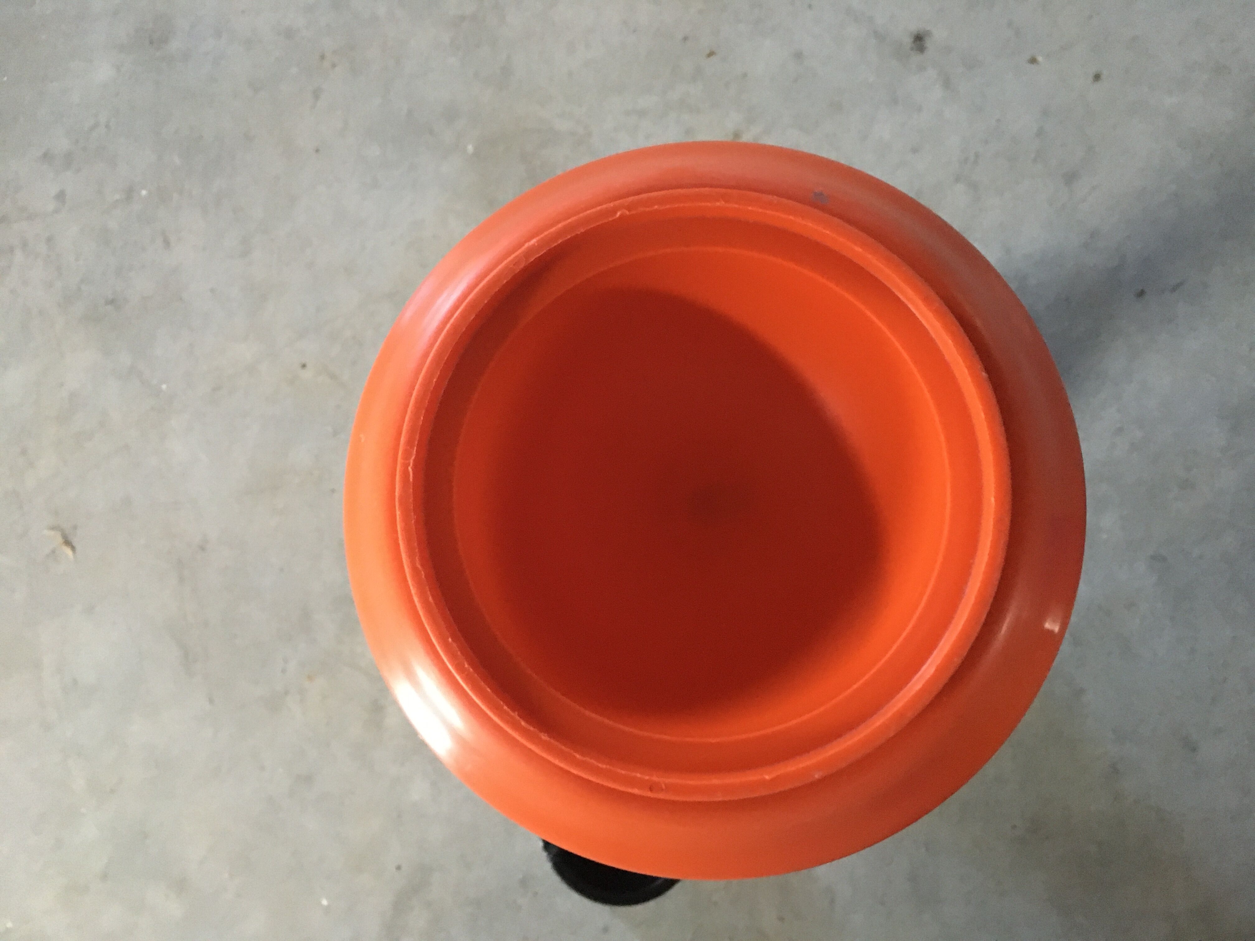 Orange tulip ashtray