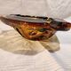Murano green and yellow blown glass ashtray, 1970