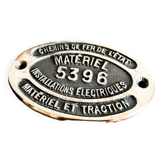 Bronze SNCF plaque