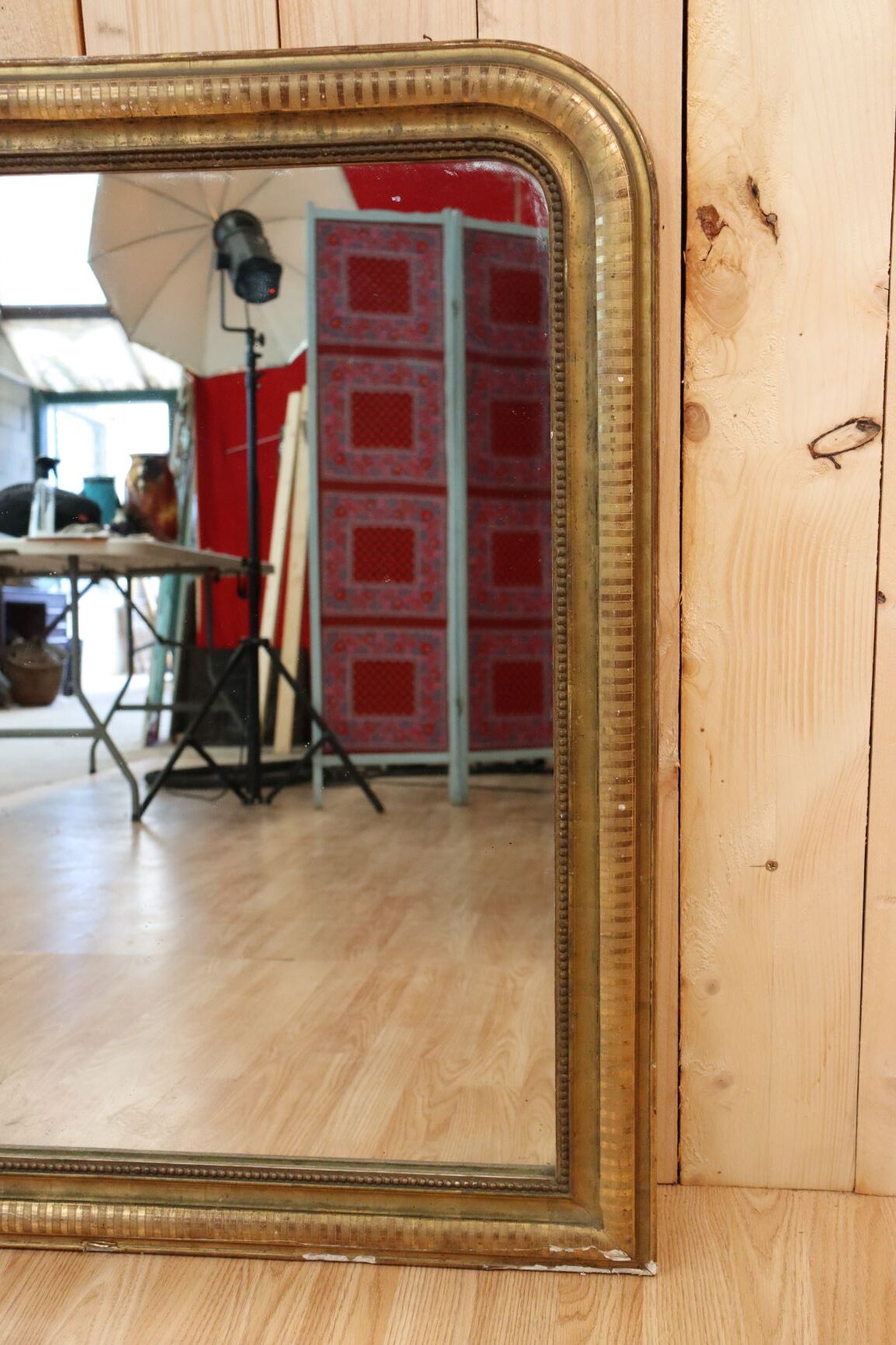 Gilded mirror Louis Philippe  - 94x73cm