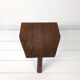 Mid Century Table d'appoint Pouf à fleurs Banque de fleurs Vintage Bois massif Table de chevet Table