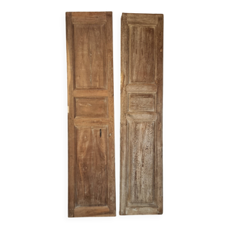 Pair of antique French oak doors – Late 19th century