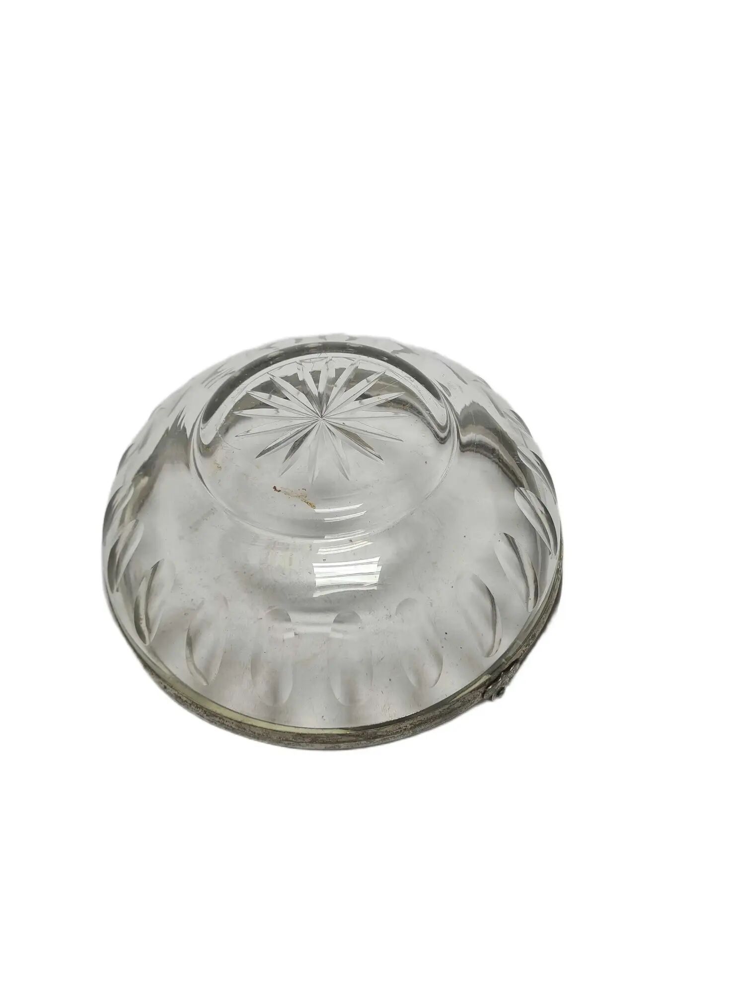 BCS Crystal Plate ART DECO with Brass Fittings