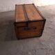 Wooden storage trunk