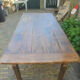Antique old wooden table