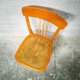 Orange bistro chair