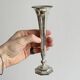 Antique patinated metal soliflore vase