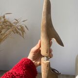 Old wooden shoe trees shapes vintage shoes