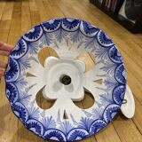 Vintage ceramic flower pattern pendant light