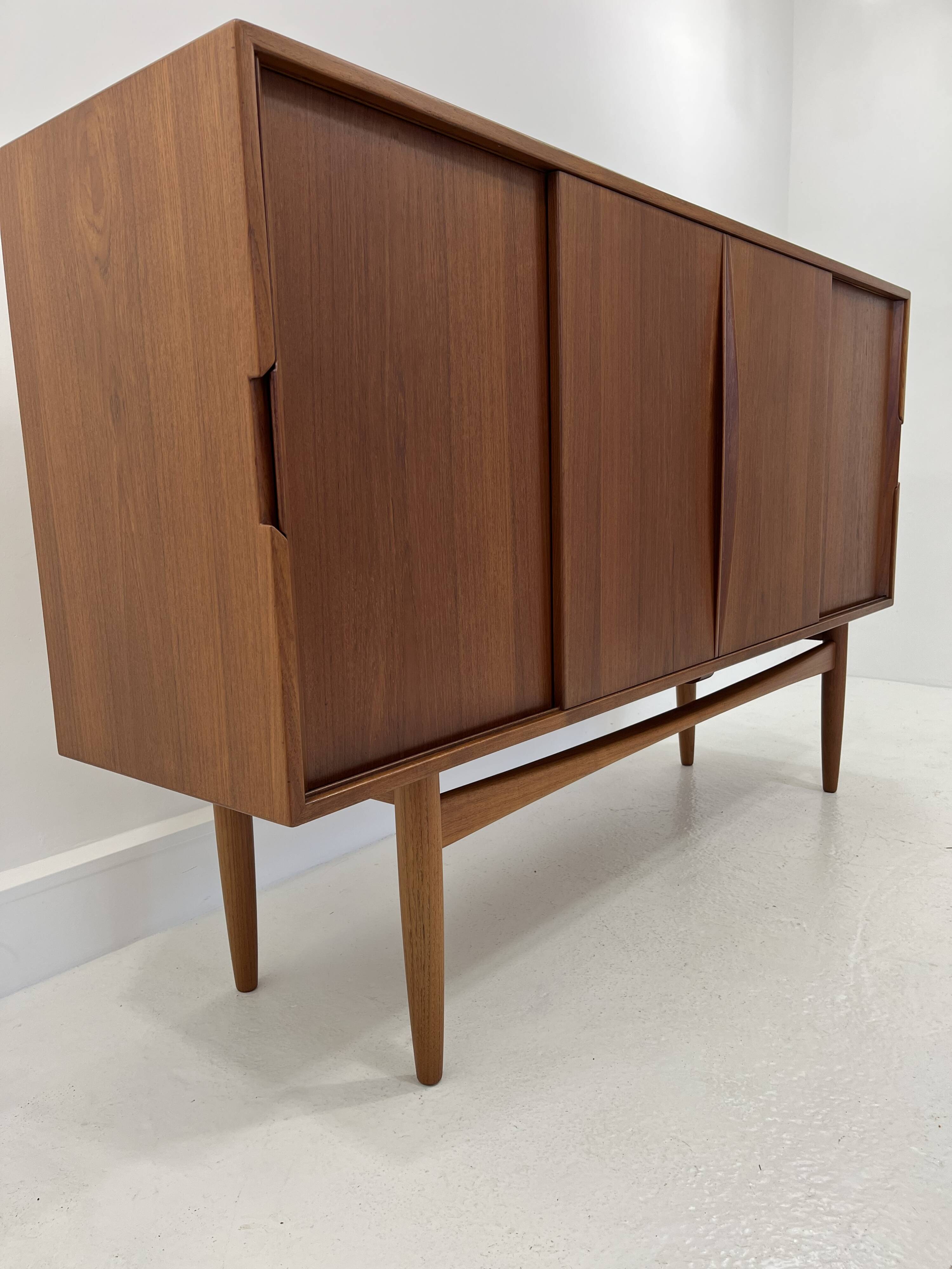 Sideboard in Teak with Sliding Doors, 1965