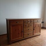 Buffet bas en pin