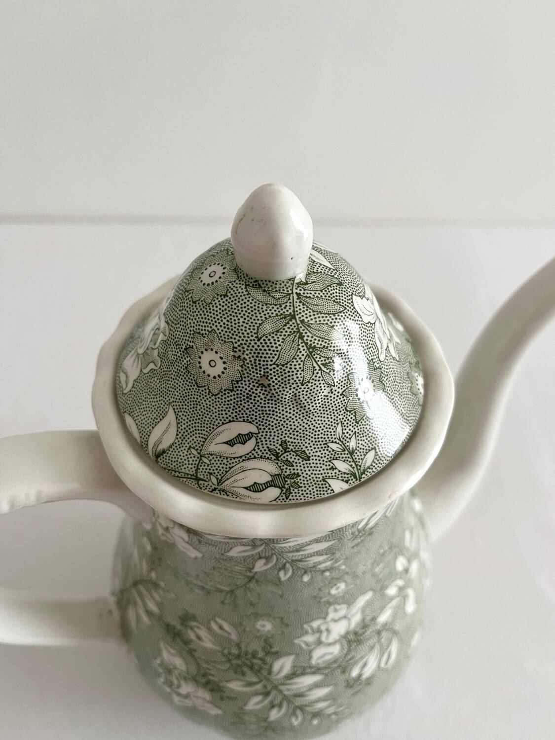 Théière faïence anglaise Royal Tudor Velvet Grindley of Stoke vintage