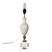 Pied de lampe en albâtre 1950